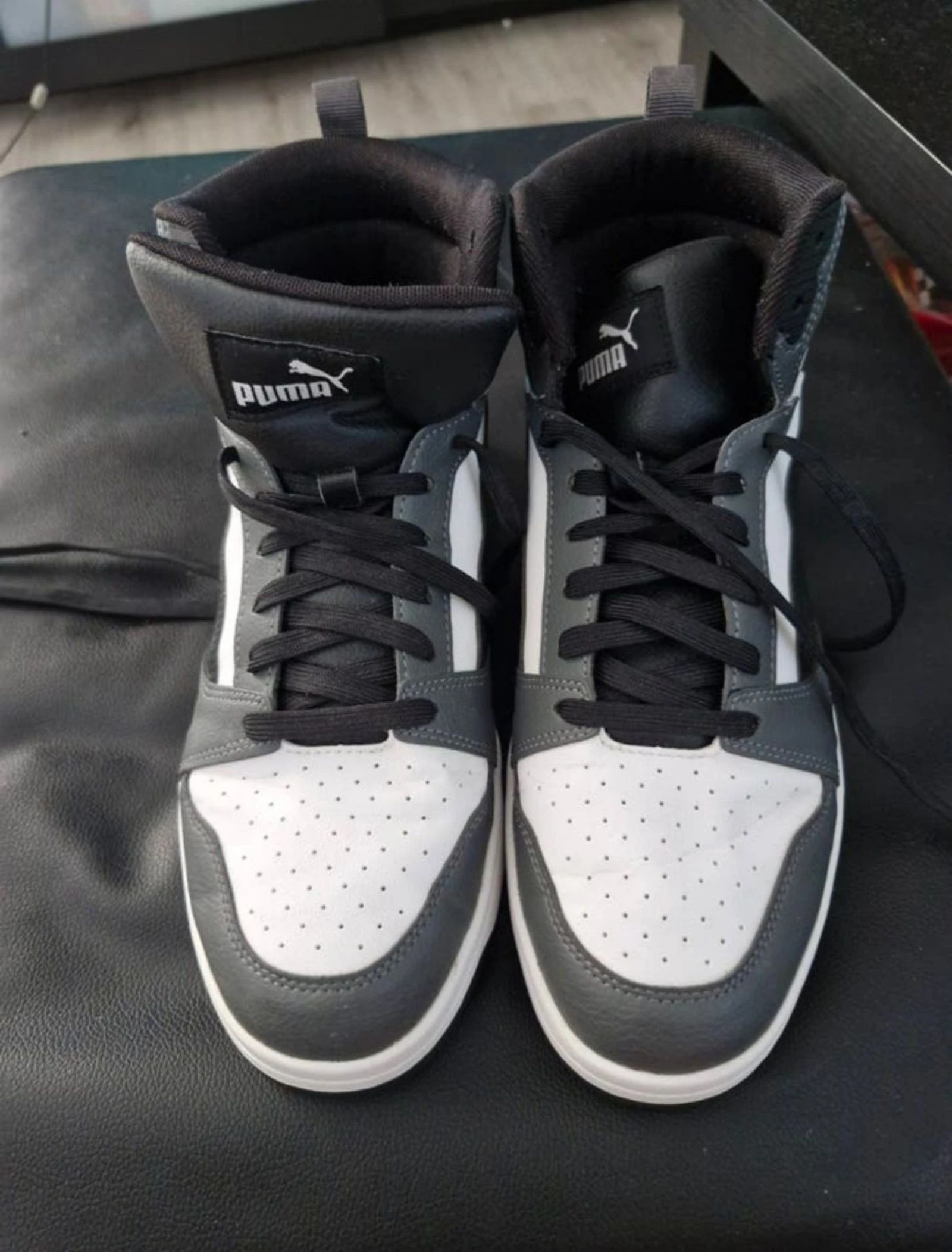 Puma Rebound Joy Sneakers - Black, White, Grey – photo 11